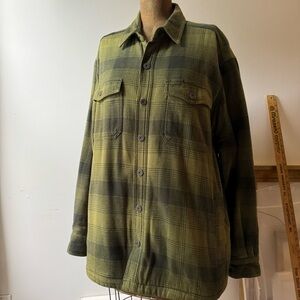 DULUTH men’s heavyweight shacket shirt jac L cotton flannel